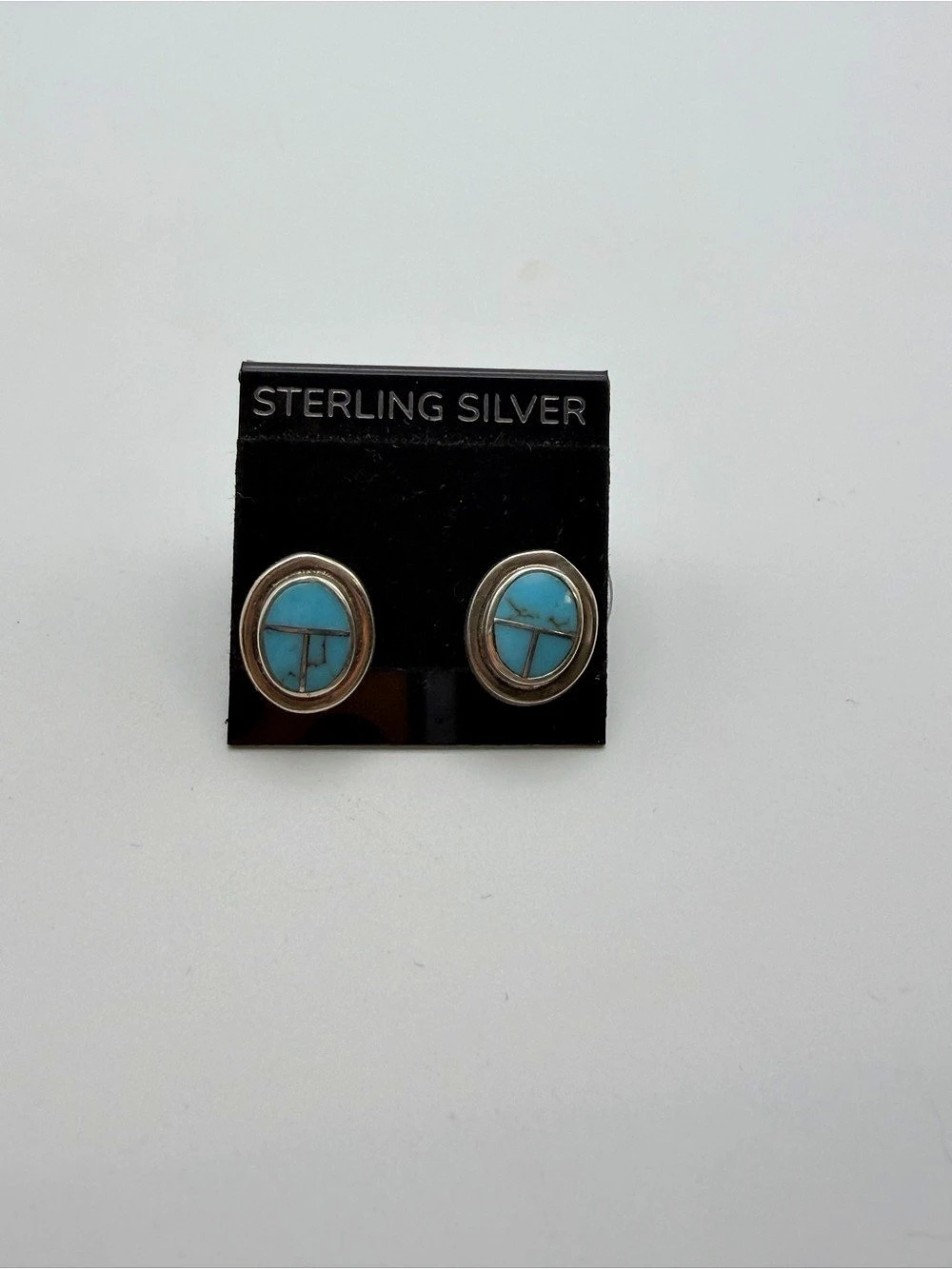 Turquoise Sterling Silver Stud Earrings